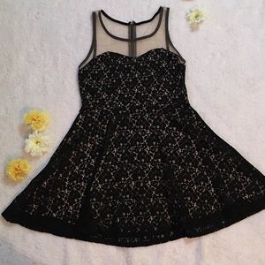 Black lace dress